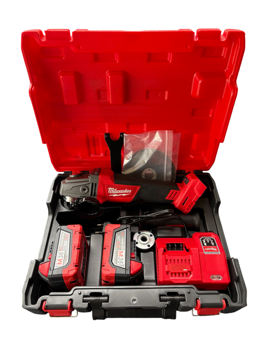 Γωνιακός τροχός Milwuakee 36v | 125mm | x2 μπαταρίες φορτιστής