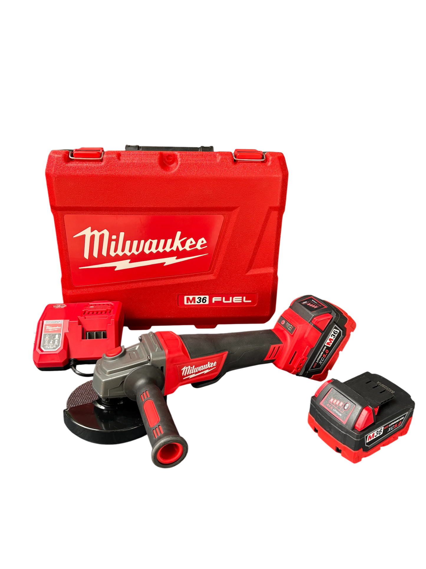 Γωνιακός τροχός Milwuakee 36v | 125mm | x2 μπαταρίες φορτιστής